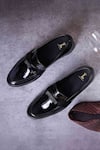 LOVEY_Black Harry Ribbon Slip On Shoes _Online_at_Aza_Fashions