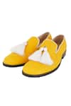 Shop_LOVEY_Yellow Henry Tassel Duet Embellished Shoes _at_Aza_Fashions