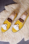 LOVEY_Yellow Henry Tassel Duet Embellished Shoes _Online_at_Aza_Fashions