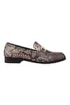 Buy_LOVEY_Brown Oscar Crocodile Skin Design Shoes 