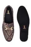 LOVEY_Brown Oscar Crocodile Skin Design Shoes _Online