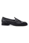 LOVEY_Black Ricky Metal Stud Embellished Shoes _at_Aza_Fashions