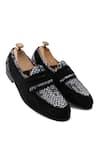 Shop_LOVEY_Black Justin Textured Shoes _at_Aza_Fashions