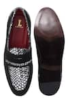 LOVEY_Black Justin Textured Shoes _at_Aza_Fashions