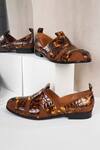 Buy_LOVEY_Brown Martin Textured Pattern Shoes _at_Aza_Fashions