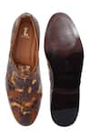 Shop_LOVEY_Brown Martin Textured Pattern Shoes _Online_at_Aza_Fashions