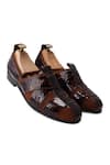 Shop_LOVEY_Brown Martin Leather Shoes _at_Aza_Fashions