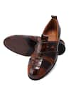 LOVEY_Brown Martin Leather Shoes _at_Aza_Fashions