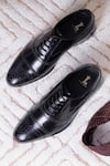 LOVEY_Black Luca Lace Up Shoes _Online_at_Aza_Fashions