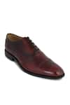 LOVEY_Maroon Luca Leather Shoes _Online_at_Aza_Fashions