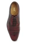 LOVEY_Maroon Luca Leather Shoes _at_Aza_Fashions