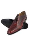 Shop_LOVEY_Maroon Luca Leather Shoes 