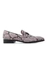 Buy_LOVEY_Grey Glen Textured Slip On Shoes _Online_at_Aza_Fashions