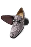 LOVEY_Grey Glen Textured Slip On Shoes _at_Aza_Fashions