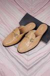 Buy_LOVEY_Beige Daniel Textured Mules _at_Aza_Fashions