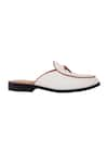 Shop_LOVEY_Off White Daniel Leather Mules _Online_at_Aza_Fashions