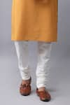 Manish Nagdeo_Yellow Bundi Art Silk Embroidered Kurta Set _Online_at_Aza_Fashions