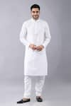 Buy_Manish Nagdeo_White Ruby Silk Banarasi Brocade Sherwani Set _Online_at_Aza_Fashions