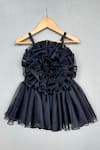 Buy_Label Neeti_Black Organza Lining Cotton Tafetta Ruffled Rosa Bodice Dress _at_Aza_Fashions