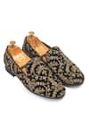 Buy_Domani_Gold Embroidered Maurya Slip-on _at_Aza_Fashions