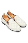 Buy_Domani_Cream Embroidered Jaipuri Floral Slip-on _at_Aza_Fashions