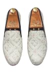 Shop_Domani_Cream Embroidered Jaipuri Floral Slip-on _at_Aza_Fashions