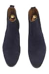 Shop_Domani_Blue Plain Chelsea Boots _at_Aza_Fashions