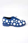 Jeetinder Sandhu_Blue Button Embroidered Shoes _Online_at_Aza_Fashions