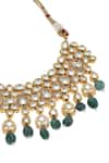 Buy_MINAKI_Green Kundan Studded Drop Collar Necklace Set _Online_at_Aza_Fashions