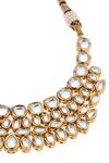 Buy_MINAKI_Gold Plated Kundan Cluster Studded Collar Necklace Set _Online_at_Aza_Fashions