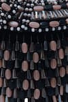 THE TAN CLAN_Black Bead Bella Embellished Potli _at_Aza_Fashions