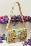 Shop_THE TAN CLAN_Multi Color Bead Blossom Embellished Baguette Bag _at_Aza_Fashions