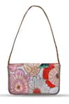 Buy_THE TAN CLAN_Multi Color Moti Daisy Floral Embellished Baguette Bag _Online_at_Aza_Fashions