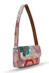 Shop_THE TAN CLAN_Multi Color Moti Daisy Floral Embellished Baguette Bag _Online_at_Aza_Fashions