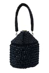 Buy_THE TAN CLAN_Black Bead Emma Embellished Potli _Online_at_Aza_Fashions