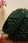 THE TAN CLAN_Green Bead Emma Crystal Embellished Potli _Online_at_Aza_Fashions