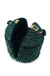 Buy_THE TAN CLAN_Green Bead Emma Crystal Embellished Potli _Online_at_Aza_Fashions