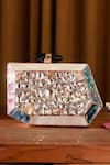 Shop_THE TAN CLAN_Gold Mother Of Pearl Hannah Embellished Clutch _at_Aza_Fashions