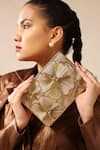 Buy_THE TAN CLAN_Gold Mother Of Pearl Isa Embellished Clutch _at_Aza_Fashions