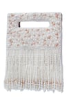 Buy_THE TAN CLAN_White Bead Ruby Flap Over Clutch Bag _Online_at_Aza_Fashions