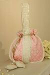 Buy_THE TAN CLAN_Pink Thread Ruhi Embroidered Potli Bag _at_Aza_Fashions