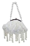 Shop_THE TAN CLAN_White Pearl Tara And Tasseled Bag _Online_at_Aza_Fashions