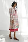 Buy_Payal Pratap_Beige Handloom Linen Applique Floral Collared Neck Arpino Embroidered Jacket _Online_at_Aza_Fashions