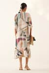 Shop_OFRIDA_Multi Color Light Cotton Linen Printed Abstract V-neck Rio Tier Dress _at_Aza_Fashions