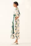 Buy_OFRIDA_Multi Color Light Cotton Linen Printed Abstract Paradiso Midi Dress _Online_at_Aza_Fashions