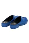 Jeetinder Sandhu_Blue Thread Doha Leather Mules _Online_at_Aza_Fashions