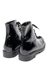 Jeetinder Sandhu_Black Leather Ankle Boots _Online_at_Aza_Fashions