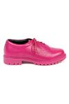 Shop_Jeetinder Sandhu_Pink Pasha Brogue Pattern Shoes _at_Aza_Fashions