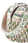 House Of Kosha_Ivory Crystals Elly Embellished Bucket Bag _Online_at_Aza_Fashions