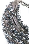 Buy_House of Kosha_Grey Glass Crystals Ophelia Suede Embellished Hobo Bag _Online_at_Aza_Fashions